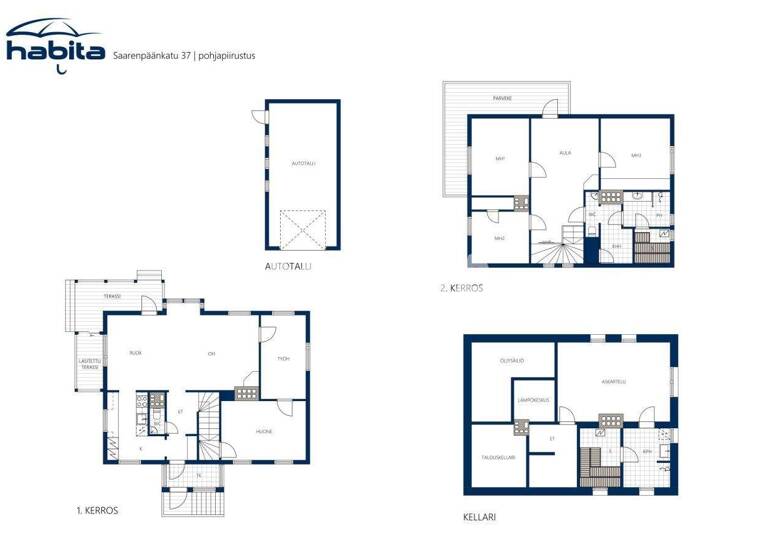 Einfamilienhaus zum Kauf 197.000 € 6 Zimmer 164 m² 1.091 m² Grundstück Saarenpäänkatu 37 Tornio 95430