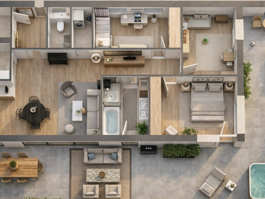 Penthouse zum Kauf - Erstbezug 669.698 € 4 Zimmer 89,4 m² 2. Geschoss frei ab 01.07.2026 Gries Graz,17.Bez.:Puntigam 8055