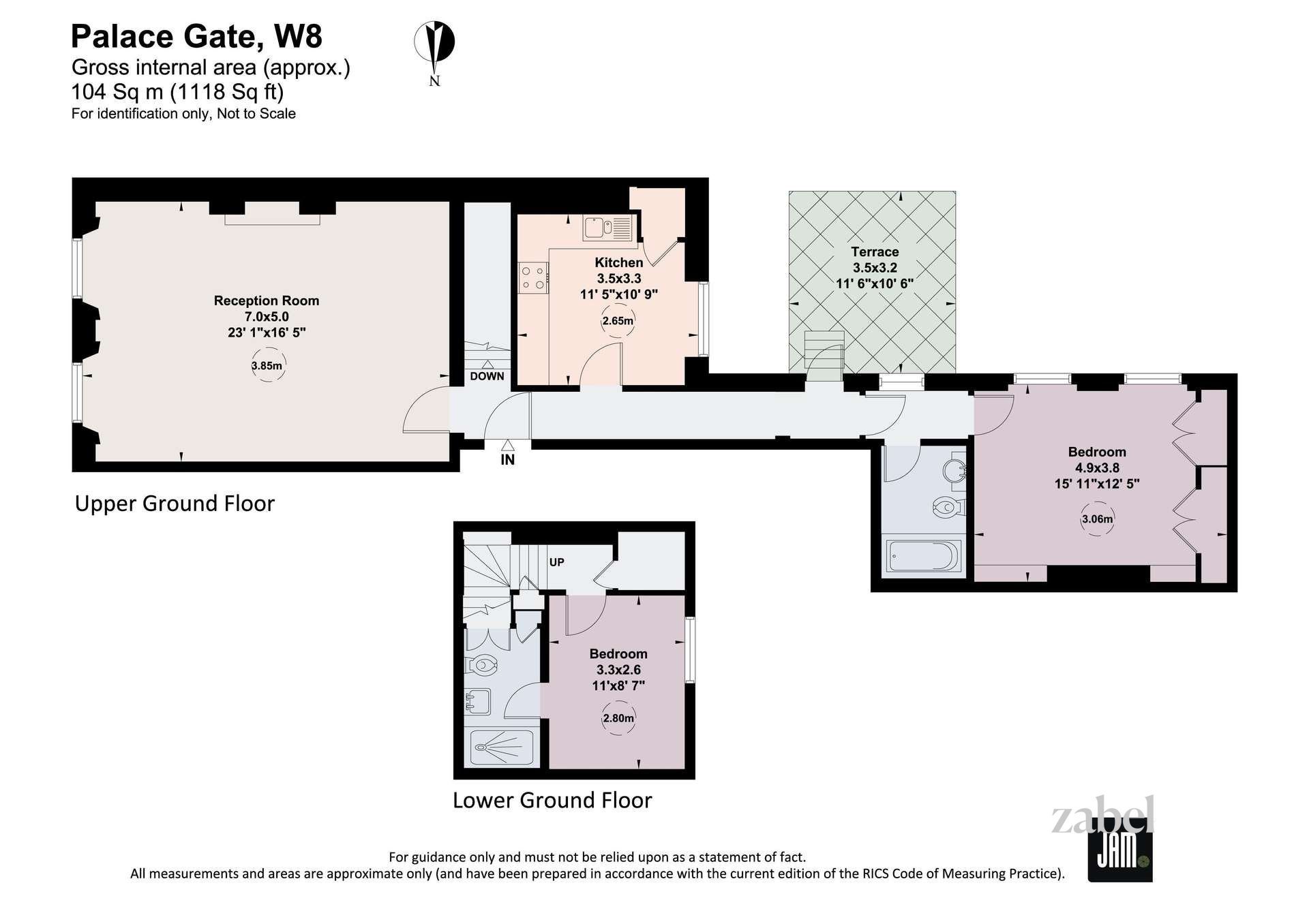 Wohnung zum Kauf provisionsfrei 1.957.725 € 3 Zimmer 100,5 m²<br/>Wohnfläche London W8 5LS