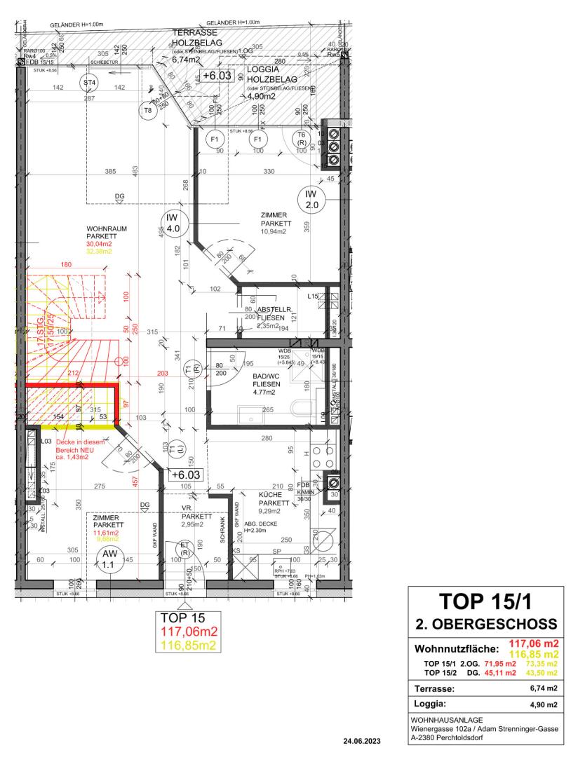 Wohnung zum Kauf 947.000 € 5 Zimmer 117,4 m²<br/>Wohnfläche Perchtoldsdorf 2380