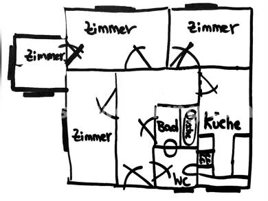Wohnung zur Miete Tauschwohnung 900 € 3,5 Zimmer 95 m² EG Potsdam 14482
