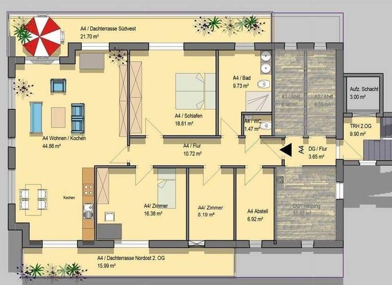 Penthouse zur Miete 1.300 € 4 Zimmer 135 m² Lemwerder 27809