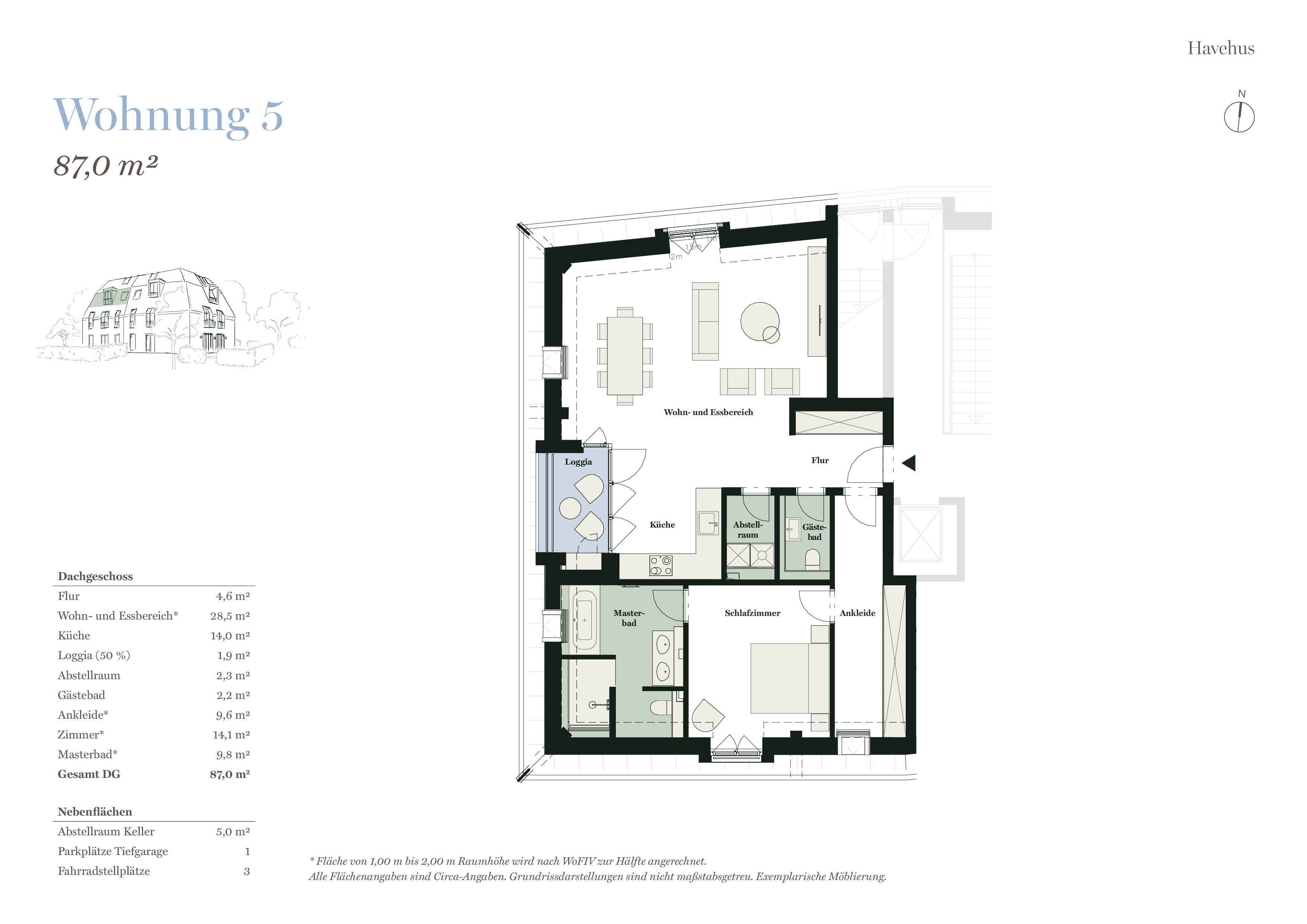 Wohnung zum Kauf 1.199.000 € 2 Zimmer 87 m²<br/>Wohnfläche 2.<br/>Geschoss Groß Flottbek Hamburg 22607