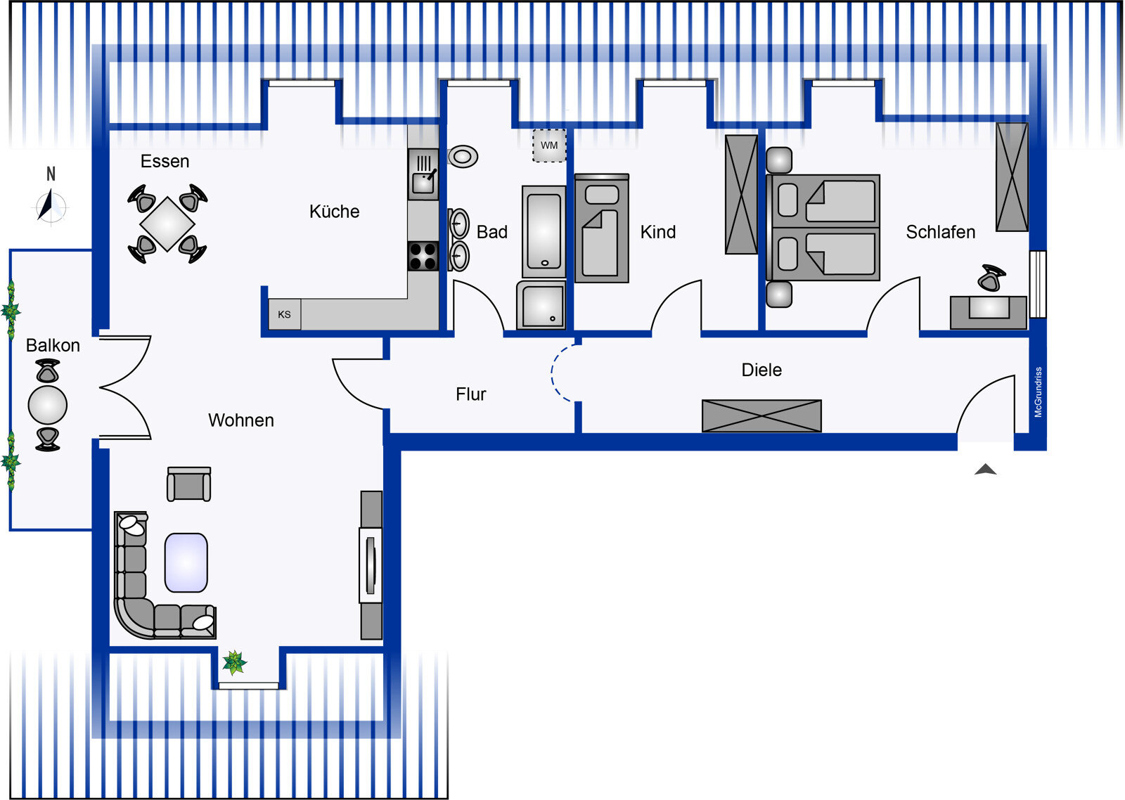 Wohnung zum Kauf 3 Zimmer 86 m²<br/>Wohnfläche 2.<br/>Geschoss Farchet Wolfratshausen 82515