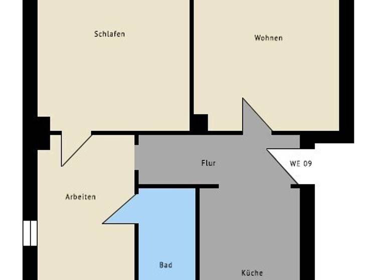 Wohnung zum Kauf 105.000 € 3 Zimmer 59,3 m²<br/>Wohnfläche Dachgeschoss, 2.<br/>Geschoss Seehausen Leipzig 04356