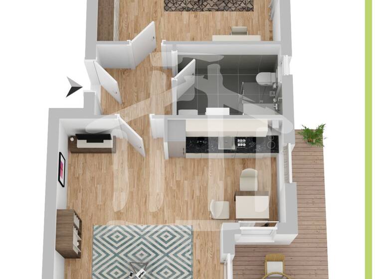 Wohnung zum Kauf 185.000 € 2 Zimmer 45 m²<br/>Wohnfläche 2.<br/>Geschoss Krk 51500