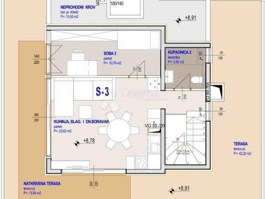 Wohnung zum Kauf 395.000 € 4 Zimmer 121 m² 2. Geschoss Kastel Gomilica, Kastela Kaštel Gomilica