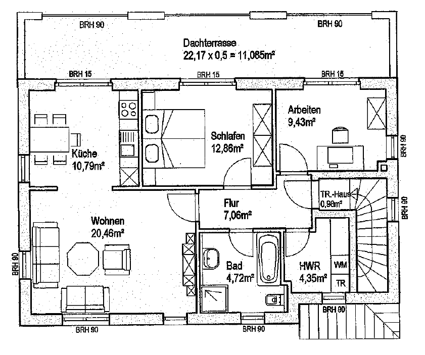 Wohnung zur Miete 700 € 3 Zimmer 80,6 m²<br/>Wohnfläche 2.<br/>Geschoss ab sofort<br/>Verfügbarkeit Dinklage 49413