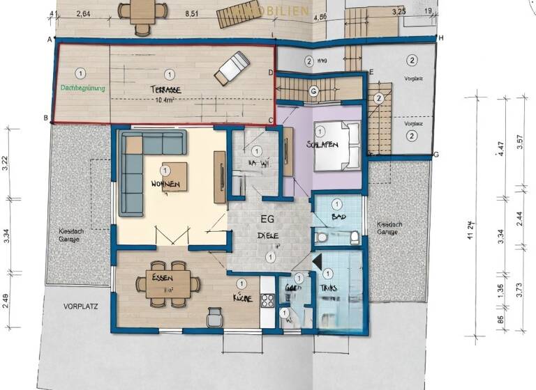 Wohnung zum Kauf 495.000 € 5,5 Zimmer 144,2 m² Köngen 73257