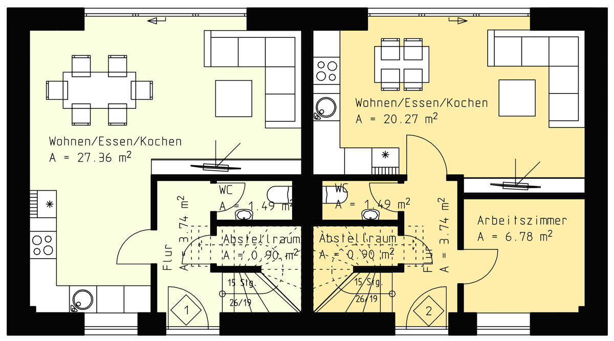 Doppelhaushälfte zum Kauf 225.000 € 4 Zimmer 66 m²<br/>Wohnfläche 60 m²<br/>Grundstück Farnstädt Farnstädt 06279