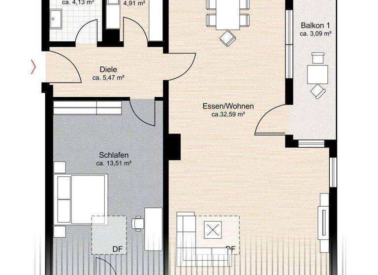 Wohnung zum Kauf 375.000 € 2 Zimmer 64 m² 3 Geschosse frei ab sofort Garmisch Garmisch-Partenkirchen 82467
