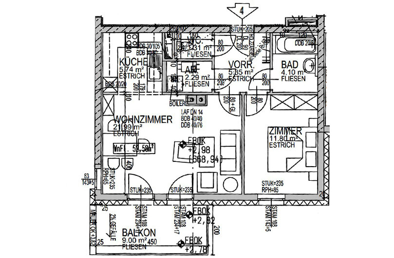 Wohnung zur Miete 541 € 52,6 m²<br/>Wohnfläche Rappottenstein 7/4 Rappottenstein 3911