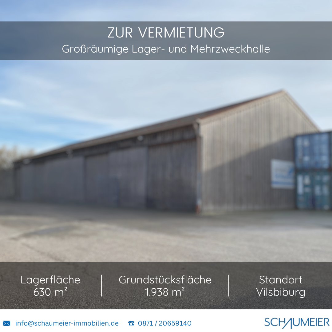 Lagerhalle zur Miete 6.420 € 630 m²<br/>Lagerfläche Vilsbiburg Vilsbiburg 84137