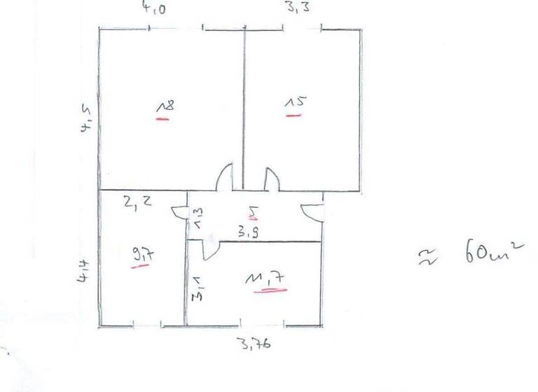 Wohnung zur Miete 420 € 2 Zimmer 60 m² 1. Geschoss frei ab sofort Wansleben am See Seegebiet Mansfelder Land 06317