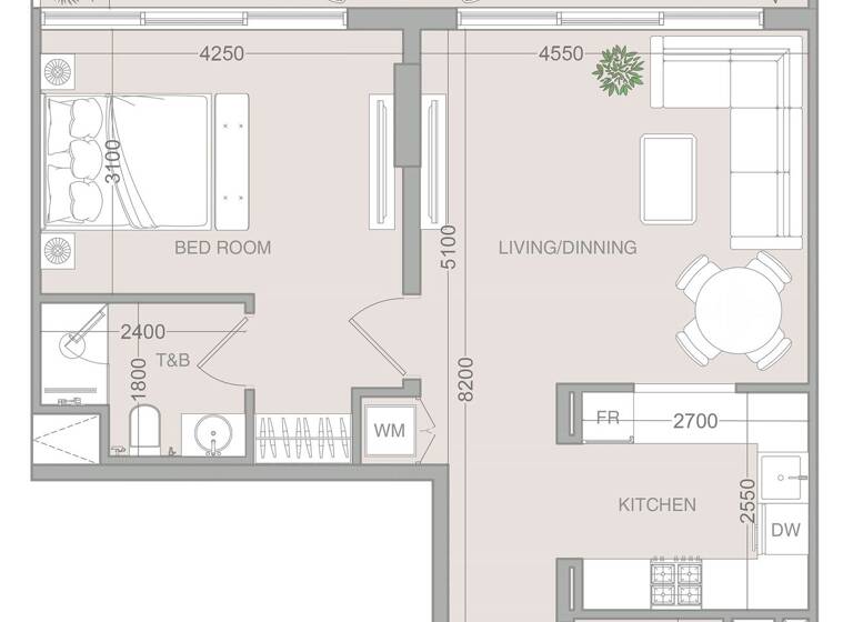 Wohnung zum Kauf provisionsfrei 300.799 € 2 Zimmer 76,1 m² Dubai 00000
