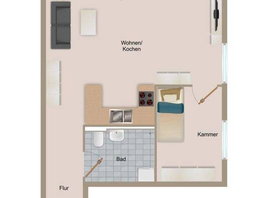 Wohnung zum Kauf provisionsfrei 419.900 € 2 Zimmer 58,5 m² 1. Geschoss Miesbacher Str. 8 Faistenhaar Brunnthal 85649