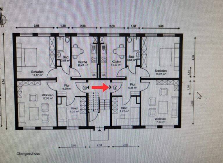Wohnung zum Kauf 165.000 € 3 Zimmer 62 m² 2. Geschoss Bockelsberg Lüneburg 21335