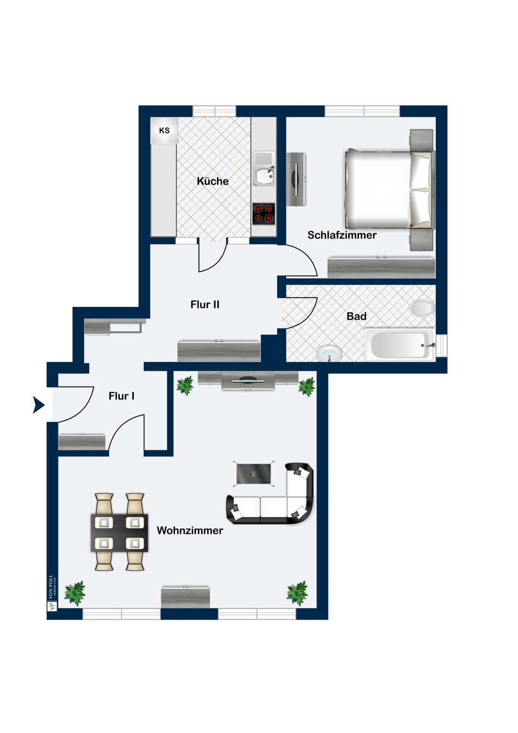 Wohnung zum Kauf 135.000 € 2 Zimmer 65 m²<br/>Wohnfläche Heiligenfelde Syke 28857