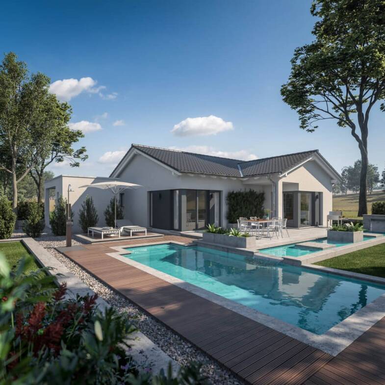 Bungalow zum Kauf provisionsfrei 547.236 € 2 Zimmer 76,6 m² 2.182 m² Grundstück Beaumarais Saarlouis 66740