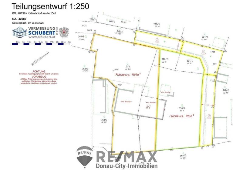 Grundstück zum Kauf 165.000 € 795 m² Grundstück Katzelsdorf 3434