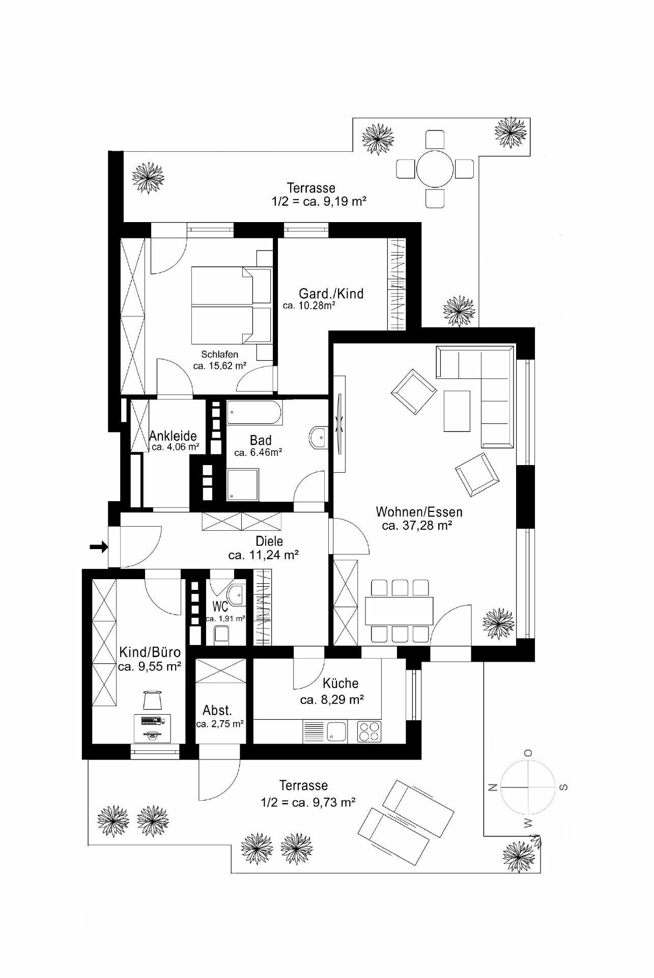 Wohnung zum Kauf 760.000 € 4 Zimmer 126,4 m²<br/>Wohnfläche Germering Germering 82110