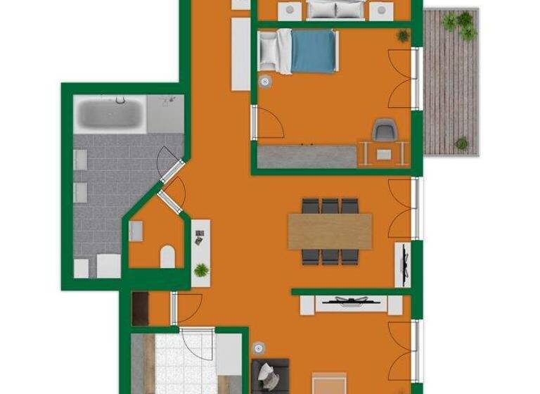 Wohnung zum Kauf 315.000 € 3,5 Zimmer 104,1 m² 1. Geschoss Haltingen Weil am Rhein / Haltingen 79576