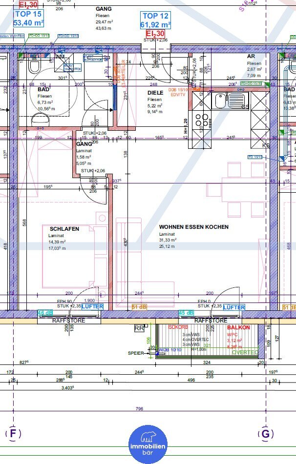 Wohnung zur Miete 562 € 2 Zimmer 61,9 m²<br/>Wohnfläche 2.<br/>Geschoss Linzer Straße 26 Bad Schallerbach 4701