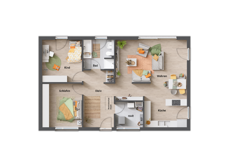 Einfamilienhaus zum Kauf - Erstbezug 365.000 € 3 Zimmer 101 m² 600 m² Grundstück Veckenstedt 38871