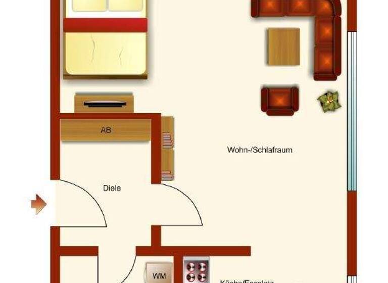 Studio zum Kauf 174.000 € 1 Zimmer 39,5 m² 1. Geschoss West Rosenheim 83024