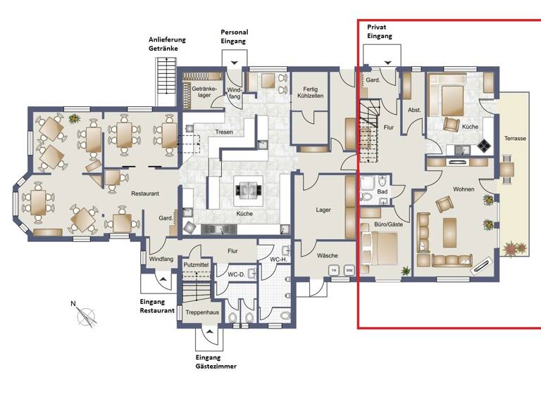 Mehrfamilienhaus zum Kauf 1.050.000 € 17 Zimmer 411 m² 1.275 m² Grundstück Seriem Neuharlingersiel 26427