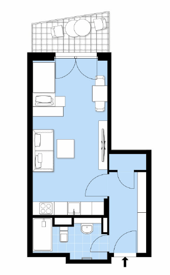 Wohnung zur Miete 629 € 1 Zimmer 39 m²<br/>Wohnfläche 2.<br/>Geschoss 16.02.2025<br/>Verfügbarkeit Platanenstraße 42 Waldstraße Wiesbaden 65187