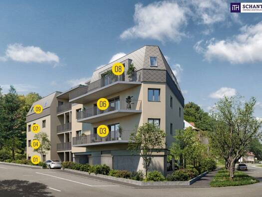 Wohnung zum Kauf - Erstbezug 439.000 € 4 Zimmer 79,1 m² 2. Geschoss Blümelstraße Eggenberg Graz 8020