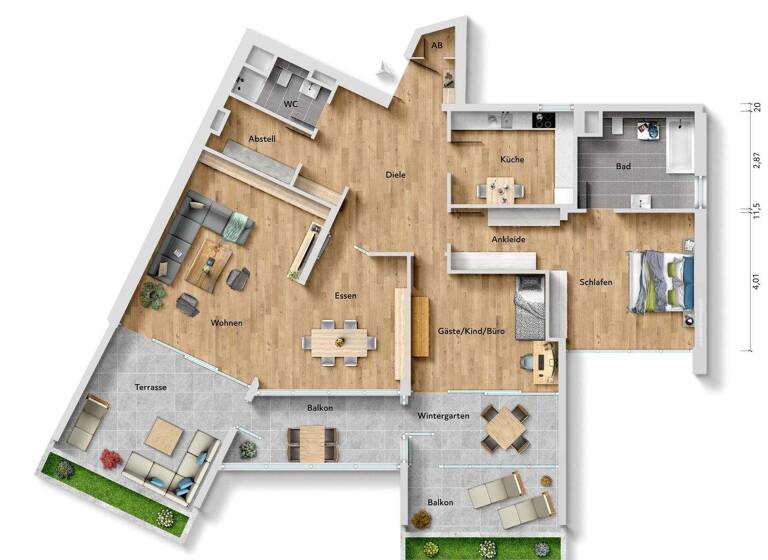 Wohnung zum Kauf 499.000 € 4 Zimmer 141,6 m² Göttingen 37085