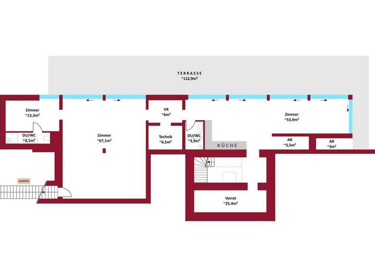 Haus zur Miete 6.790 € 9 Zimmer 430 m² 3.694 m² Grundstück Wien 1190