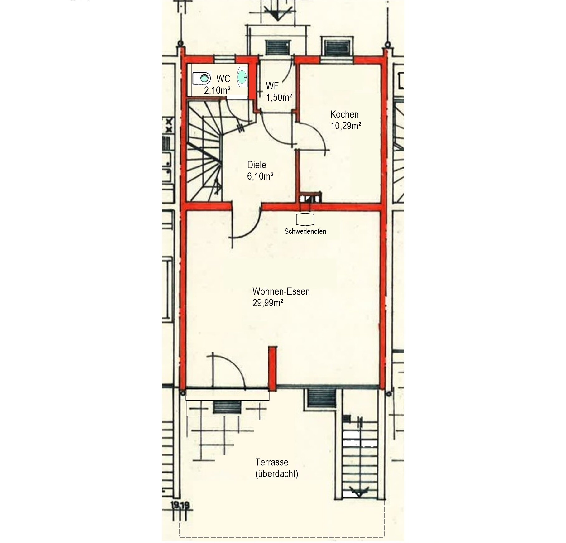 Reihenmittelhaus zum Kauf 469.000 € 6 Zimmer 128 m²<br/>Wohnfläche 170 m²<br/>Grundstück ab sofort<br/>Verfügbarkeit Schwaig Schwaig bei Nürnberg 90571