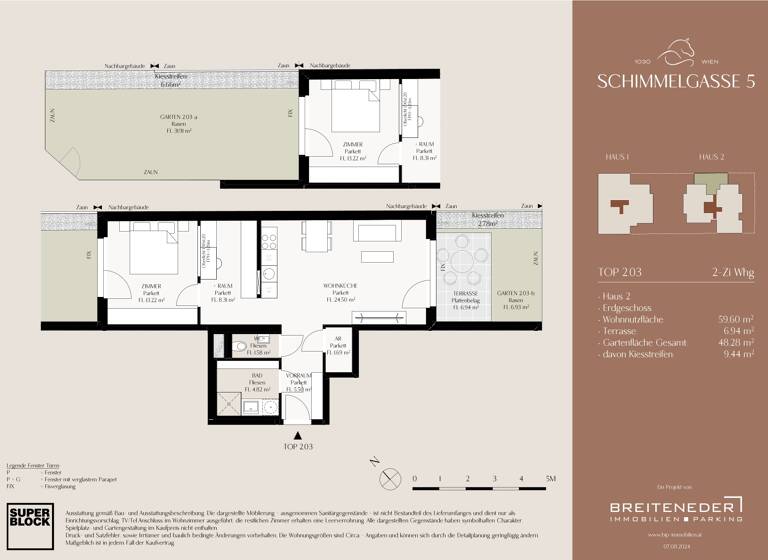 Wohnung zum Kauf - Erstbezug provisionsfrei 517.000 € 2 Zimmer 59,6 m² EG Wien 1030