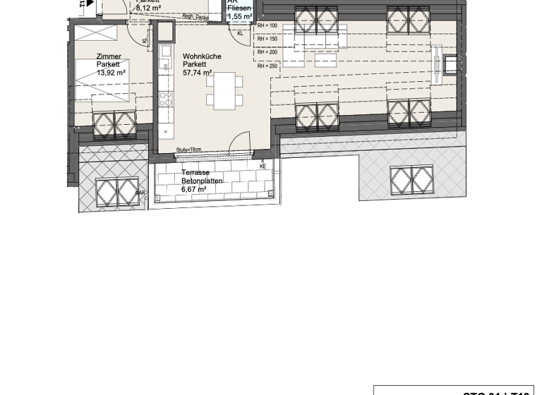 Wohnung zum Kauf - Erstbezug 569.000 € 2 Zimmer 88 m² Wien 1210