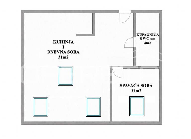Wohnung zum Kauf 149.000 € 2 Zimmer 36 m² 4. Geschoss Gornja Kustosija
