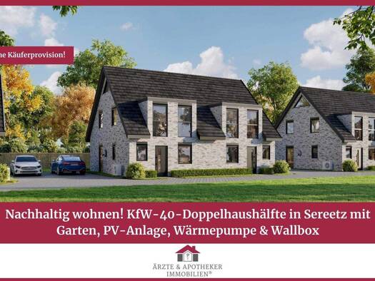 Doppelhaushälfte zum Kauf - Erstbezug 479.000 € 5 Zimmer 115 m² 201,4 m² Grundstück Bad Schwartau / Sereetz 23611