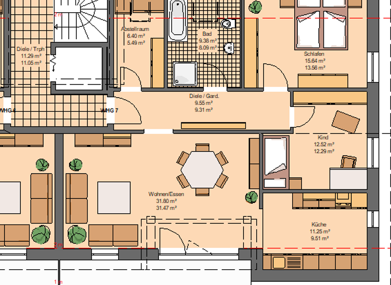 Penthouse zum Kauf - Erstbezug provisionsfrei 398.500 € 3,5 Zimmer 101 m² 2. Geschoss Lerchenstrasse 7 Lottstetten 79807