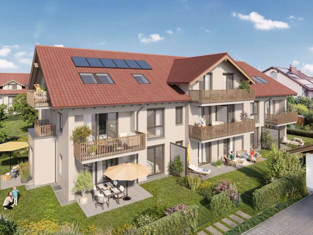 Terrassenwohnung zum Kauf - Erstbezug provisionsfrei 946.000 € 4 Zimmer 109,1 m² 3 Geschosse frei ab 01.01.2029 Schützenstraße 13 Sauerlach Sauerlach 82054