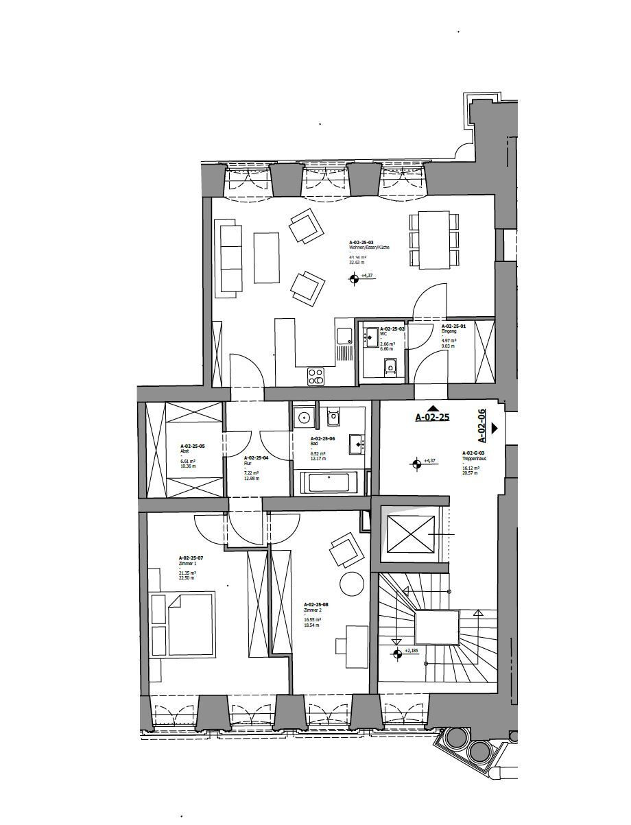 Wohnung zum Kauf provisionsfrei 696.250 € 3 Zimmer 109,2 m²<br/>Wohnfläche 3.<br/>Geschoss Altstadt Mainz 55116