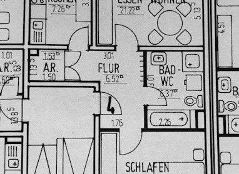 Wohnung zur Miete 477 € 2 Zimmer 61 m² 3 Geschosse frei ab sofort Louis-Pasteur-Straße 18 Niederursel Frankfurt am Main 60439