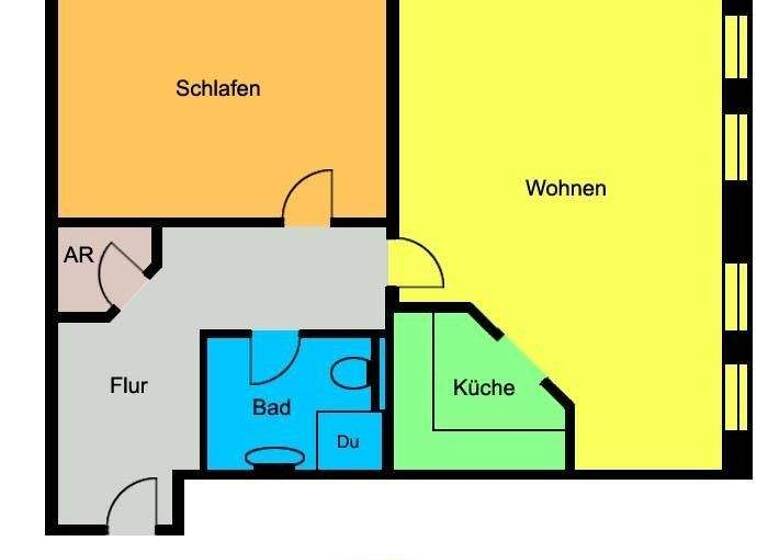 Wohnung zur Miete 460 € 2 Zimmer 72,8 m² Senftenberg 01968