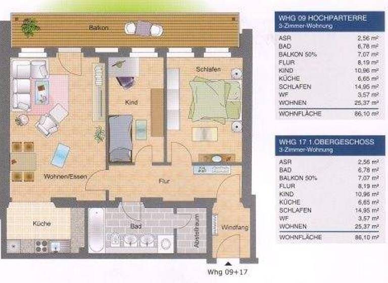 Wohnung zum Kauf 275.000 € 3 Zimmer 86,1 m² frei ab sofort Thäterstraße 9 Mickten Dresden 01139