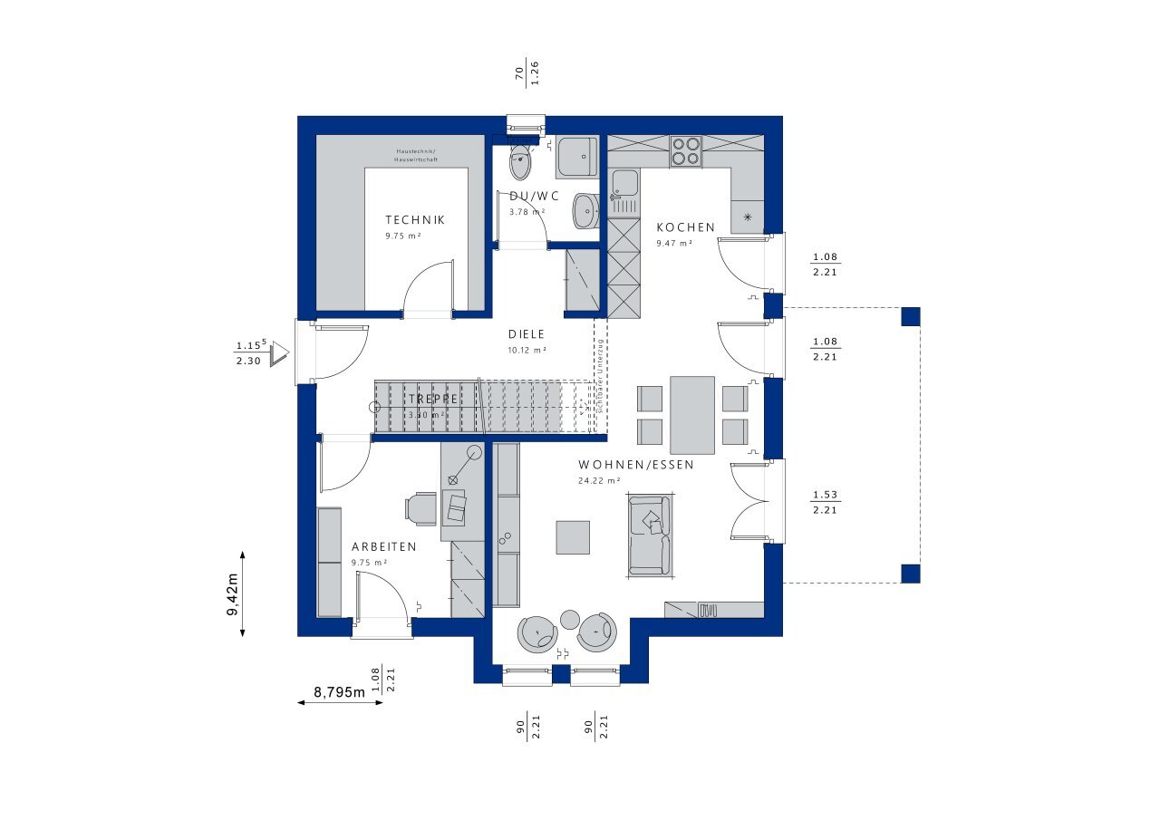 Haus zum Kauf provisionsfrei 568.955 € 4 Zimmer 136 m²<br/>Wohnfläche 855 m²<br/>Grundstück Beller Hauptstr. 12 Wiebelsheim 56291