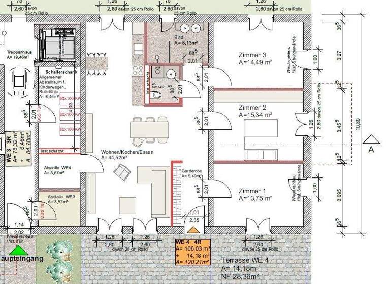 Wohnung zum Kauf 499.000 € 4 Zimmer 120,2 m² EG Alach Erfurt 99090