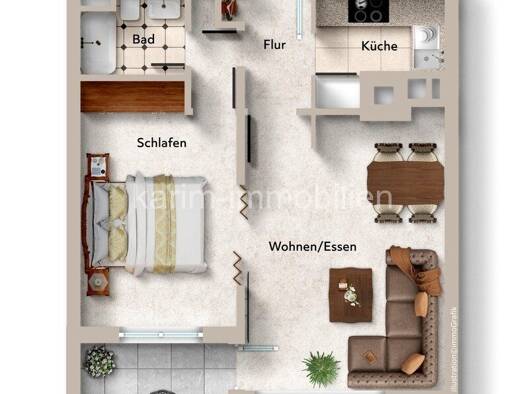 Wohnung zum Kauf 319.000 € 2 Zimmer 54 m² 1. Geschoss Agnesenstraße 3 Stühlinger West 79106