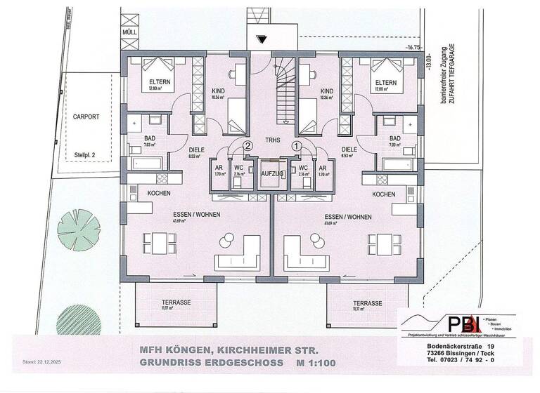 Wohnung zum Kauf 499.900 € 3,5 Zimmer 90 m² 3. Geschoss Köngen 73257