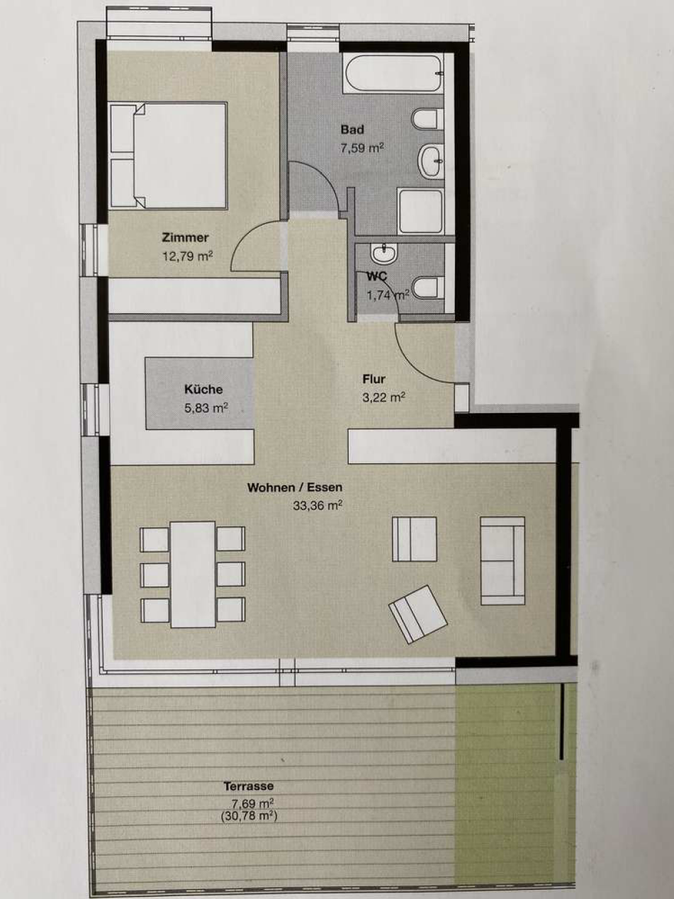 Penthouse zur Miete 860 € 2,5 Zimmer 71 m²<br/>Wohnfläche 3.<br/>Geschoss 01.06.2025<br/>Verfügbarkeit Schopfheim Schopfheim 79650